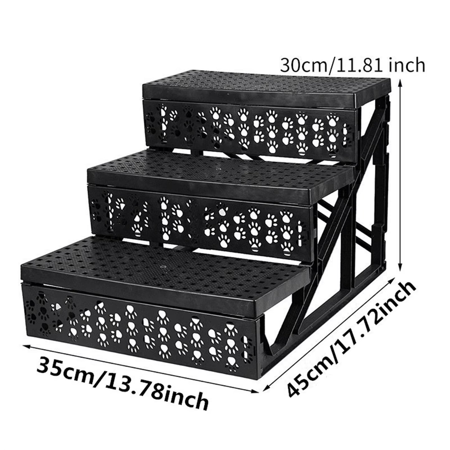3 Steps Anti-Slip Plush Cloth Pet Stairs for Dog Cats Removable Dogs Bed Stairs Dog Stairs Pet Climbing Ladder Pet Products