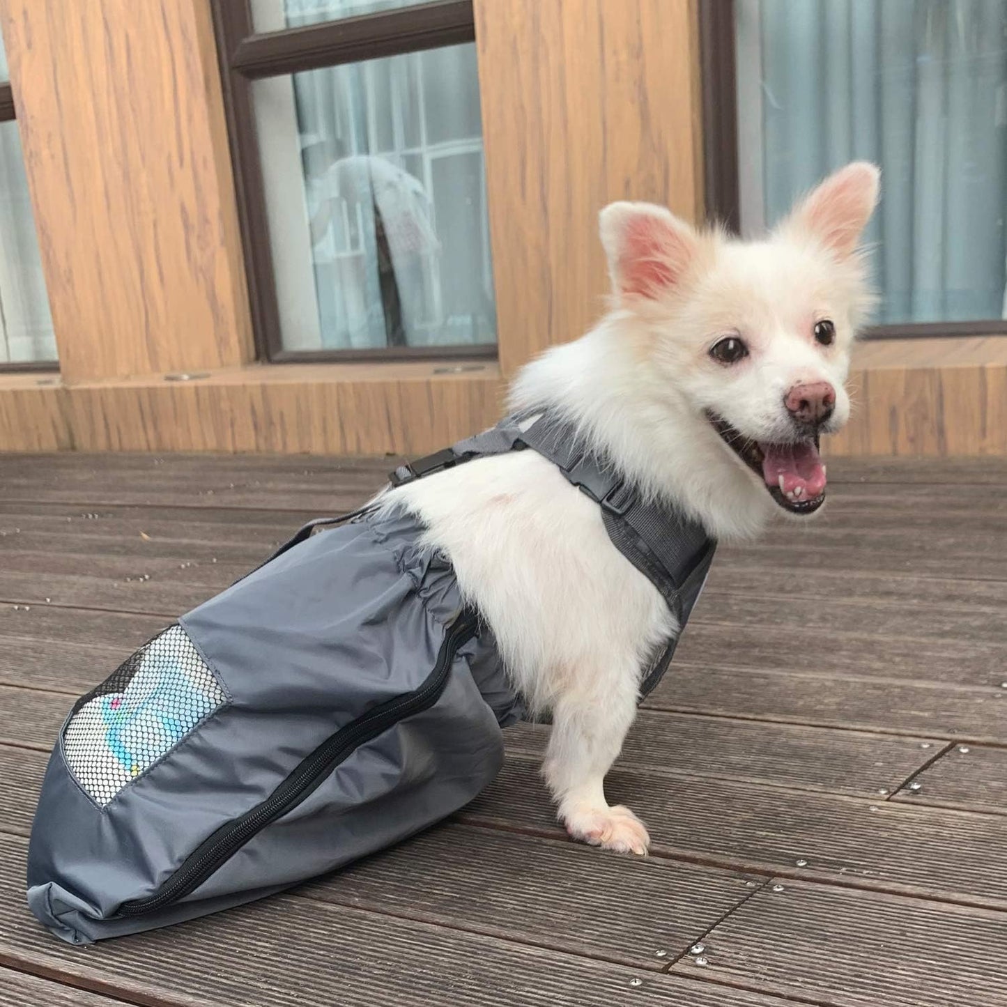 Dog Drag Bag Durable Indoor for Paralyzed Disabled Back Rear Legs Dog Protects Chest and Limbs (XS)…