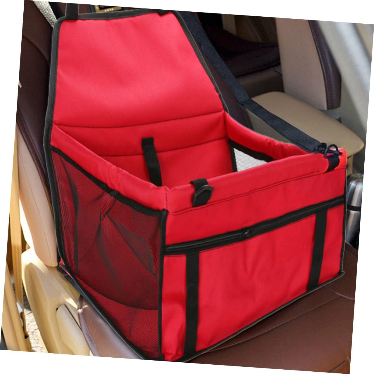 Car Seat Carrier Dog Travel Bag Portable Dog Safety Travel Bag Red Easy