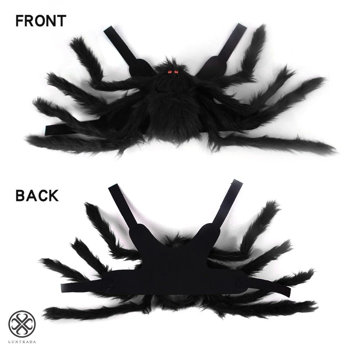 Halloween Dogs Cats Costume Furry Giant Simulation Spider Pets Outfits Cosplay Dress up Costume Halloween Pets Accessories Decoration for Dogs Puppy Cats