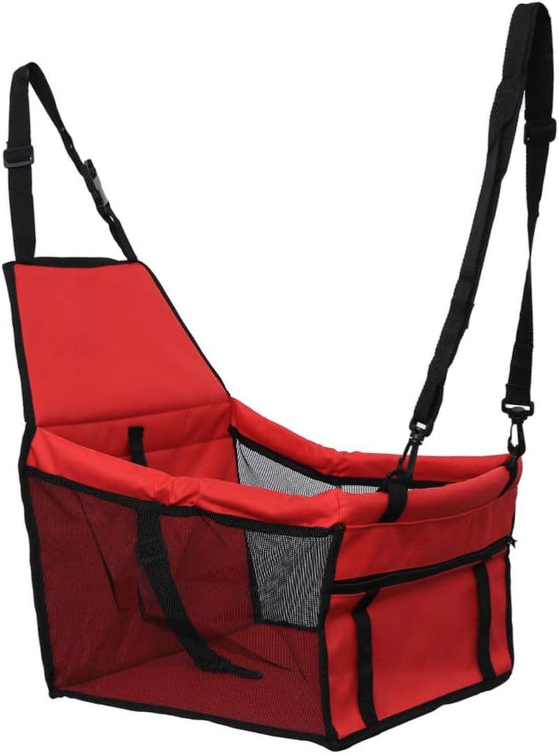 Car Seat Carrier Dog Travel Bag Portable Dog Safety Travel Bag Red Easy