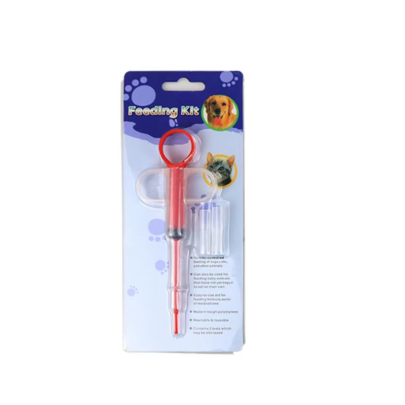 Pet Pills Applicator Cats Dogs Syringe Medicine Feeder Insect Repellent Supplies Can Clip Pills Cats and Dogs Pet Water Feeder