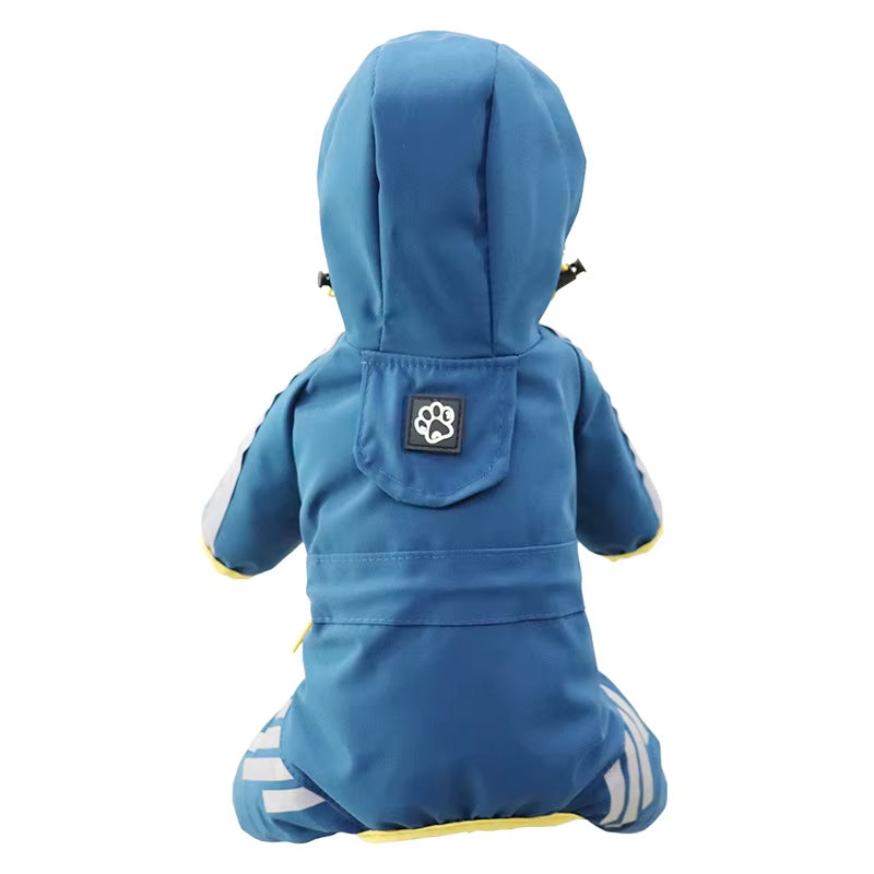 Pet Raincoats Dog Reflective Waterproof Puppy Rain Coats Hooded for Small Medium Dogs Jumpsuit Chihuahua French Bulldog Overalls