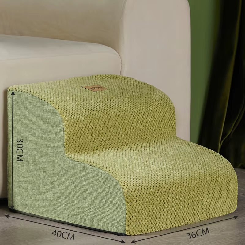 Dog Stairs Pet 2 Steps Stairs for Small Dog Old Dog Ramp Ladder Anti-Slip High Bed Removable Dog Climbing Stairs Ramp Stairs