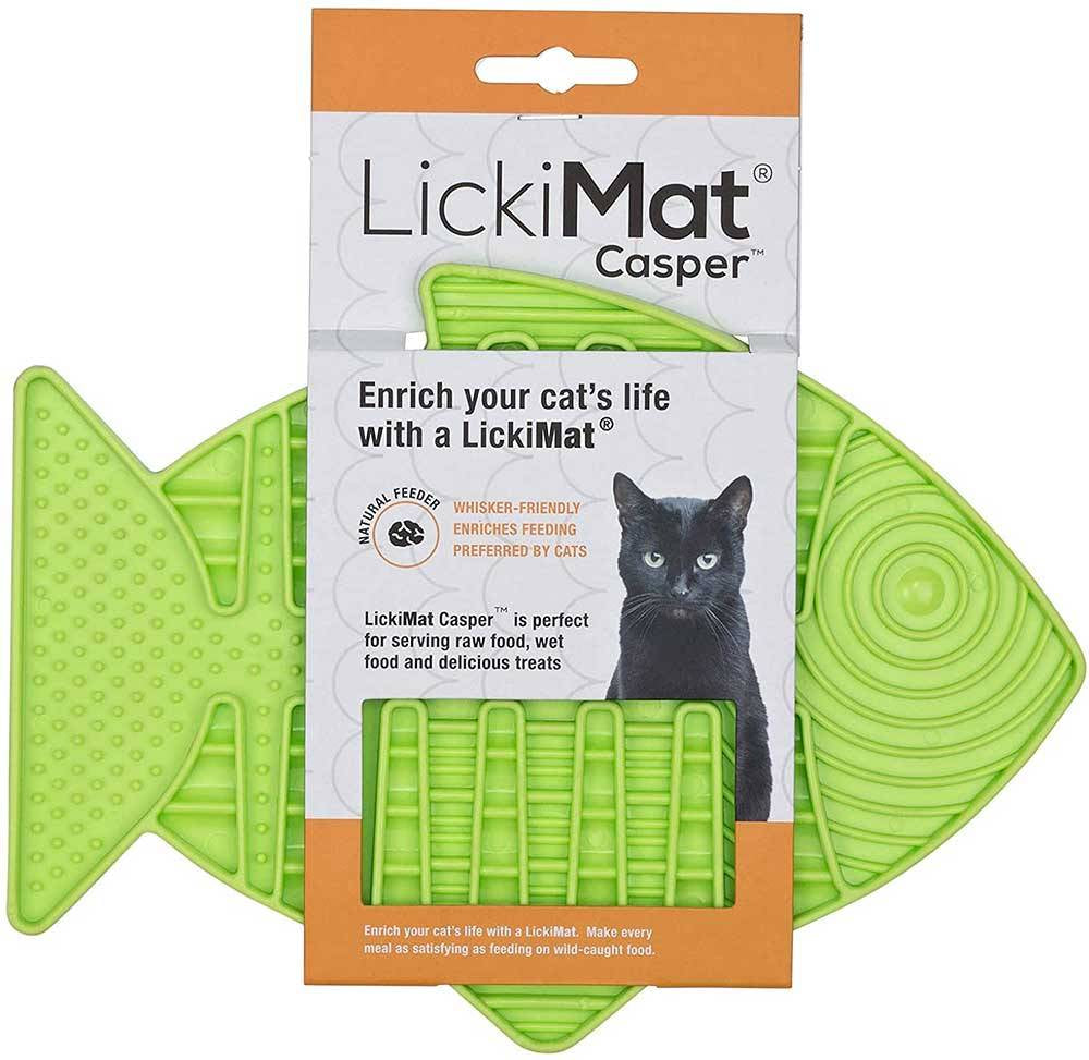 Lickimat Casper Fish Shaped Slow Feeder for Cats