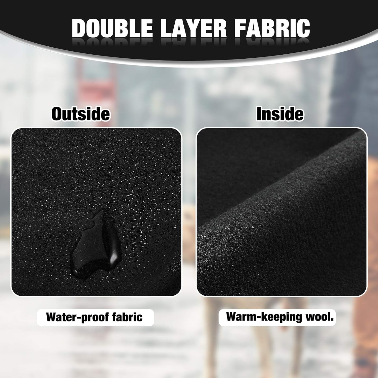 2 Pieces Waterproof Dog Snood Dog Neck and Ears Warmer Reflective Neck Ear Scarf Snood Headband Scruff Winter Headwear(Medium)