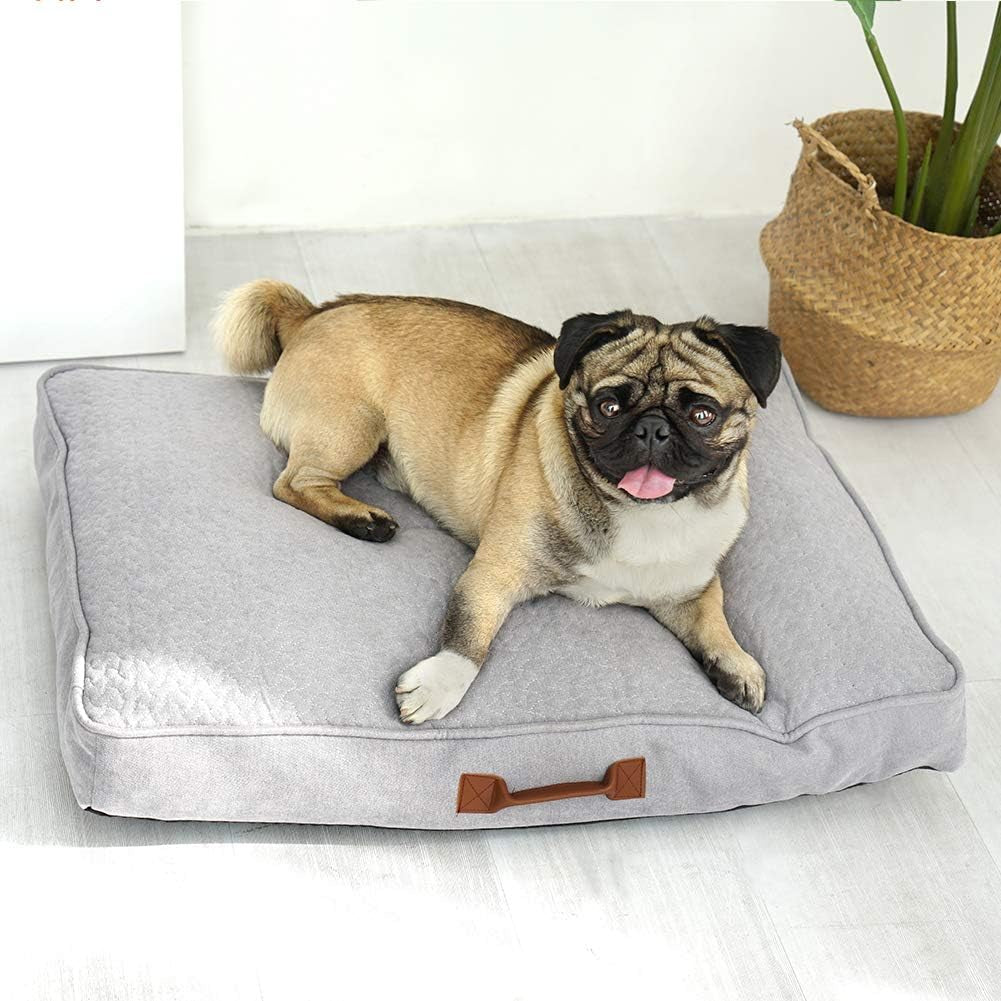 Dog Pillow Bed Soft Medium Dogs Crate Pad Mat with Removable Washable Cover Crate Bed for Dogs Cats