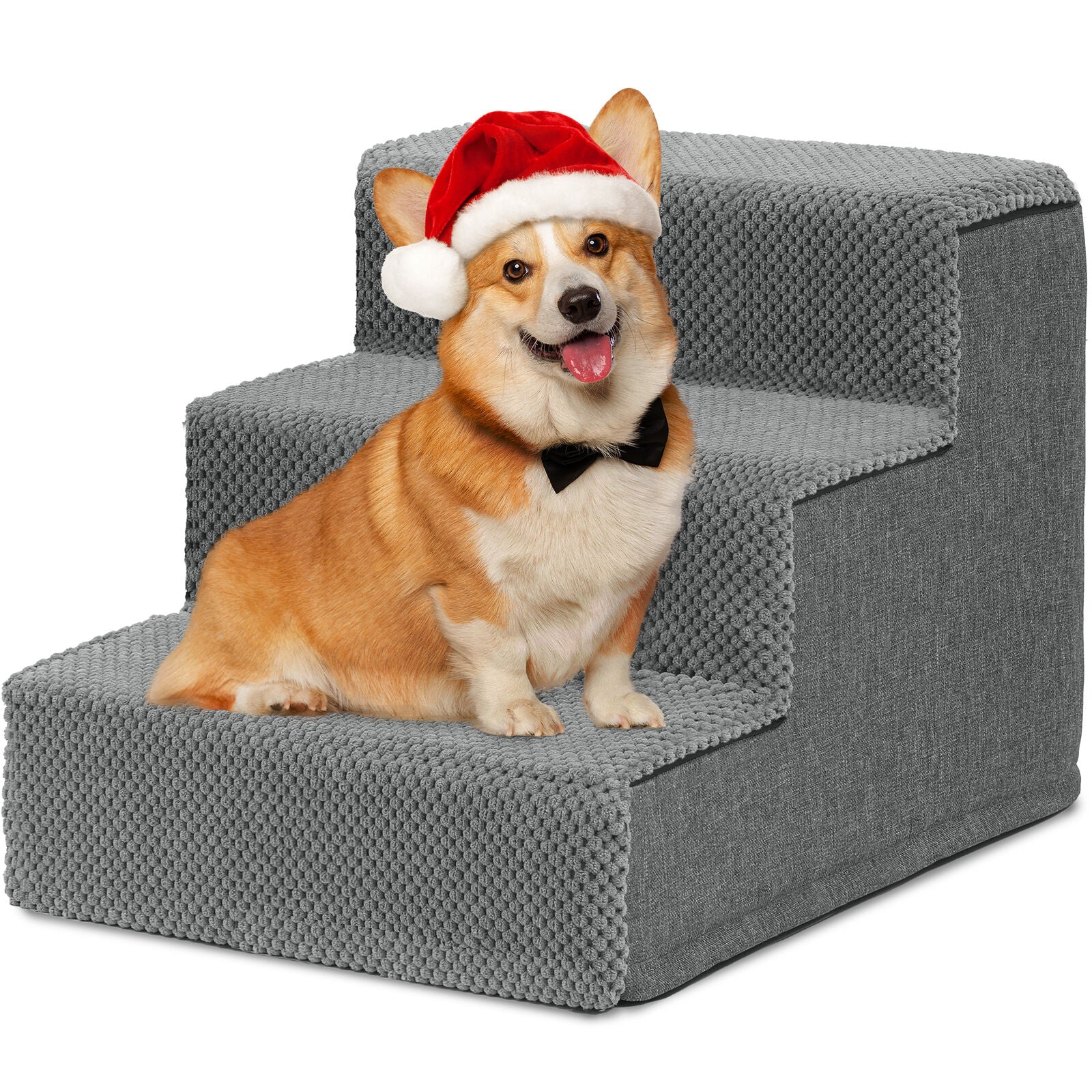 Small Dog Stairs Pet Stairs Pet Steps for Bed and Couch with Support Boards