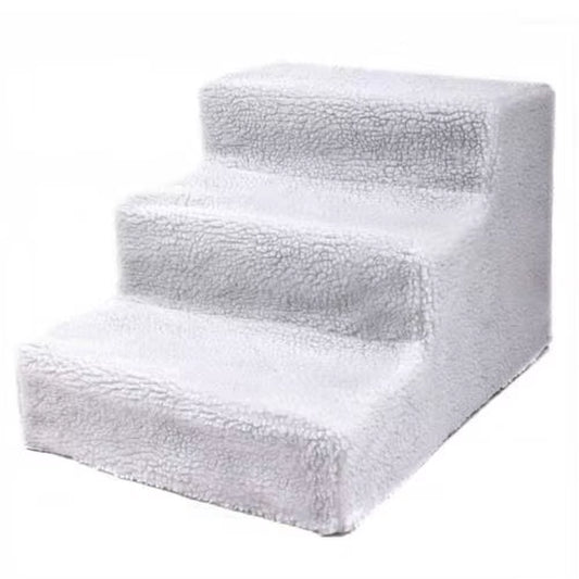 3 Steps Anti-Slip Plush Cloth Pet Stairs for Dog Cats Removable Dogs Bed Stairs Dog Stairs Pet Climbing Ladder Pet Products