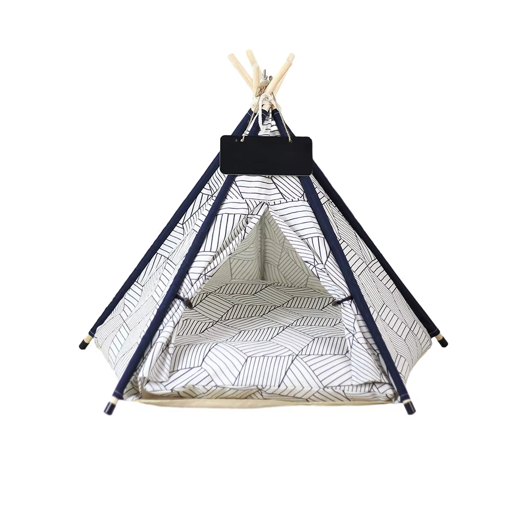 Pet Teepee, Portable Pet Tents for Small Dogs or Cats, Puppy Sweet Bed Washable Dog or Cat Houses with Cushion Many Colors