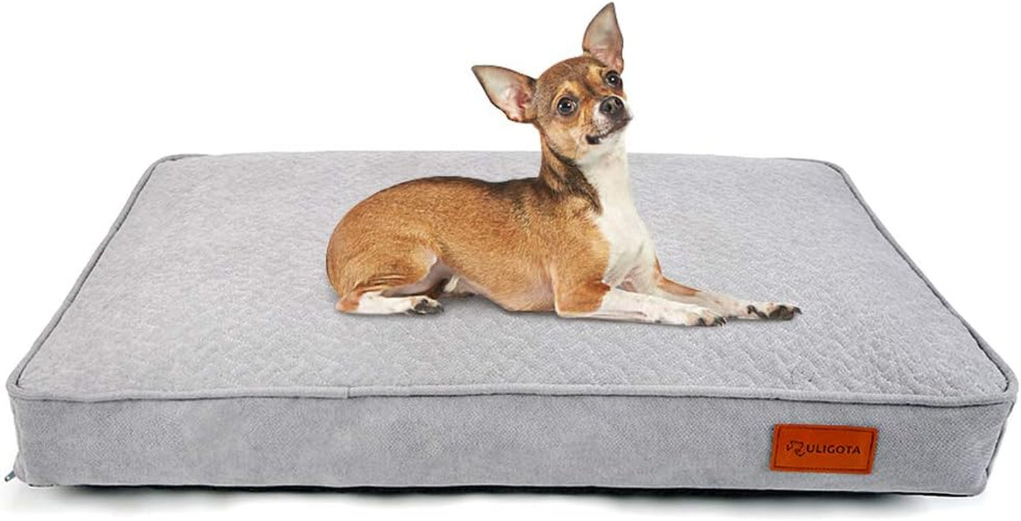 Dog Pillow Bed Soft Medium Dogs Crate Pad Mat with Removable Washable Cover Crate Bed for Dogs Cats