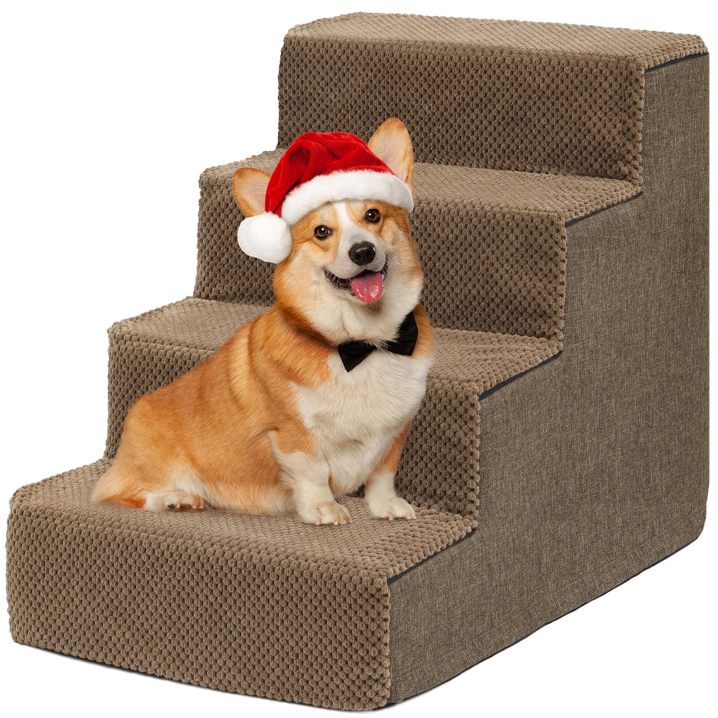 Small Dog Stairs Pet Stairs Pet Steps for Bed and Couch with Support Boards
