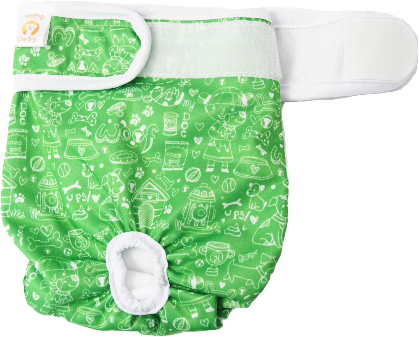Dog Diapers Washable & Reusable Female and Male Dog Diapers Materials Durable Machine Washable Solution for Pet Incontinence and Long Travels - 3 Pack Set (S, New)