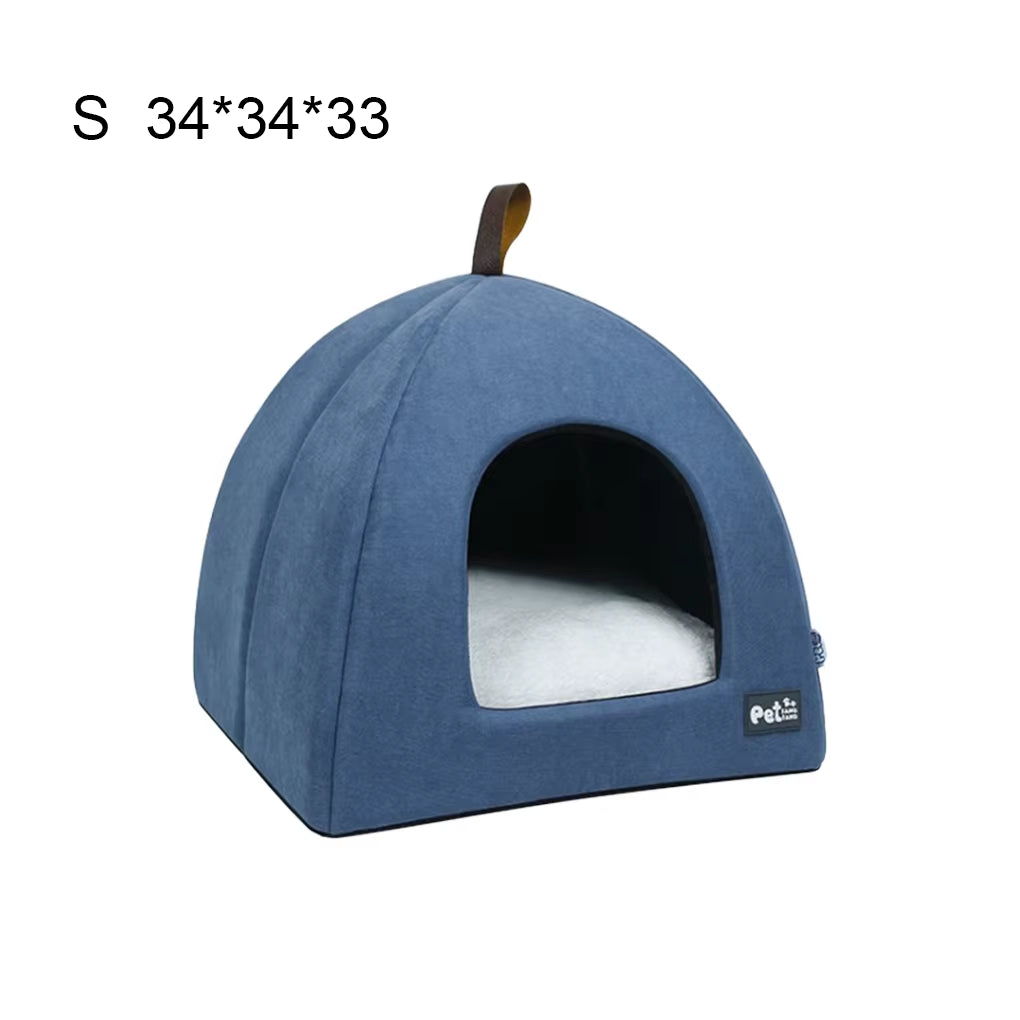 Pet Teepee, Portable Pet Tents for Small Dogs or Cats, Puppy Sweet Bed Washable Dog or Cat Houses with Cushion Many Colors