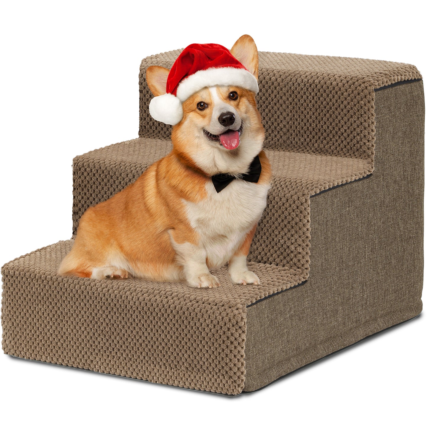 Small Dog Stairs Pet Stairs Pet Steps for Bed and Couch with Support Boards