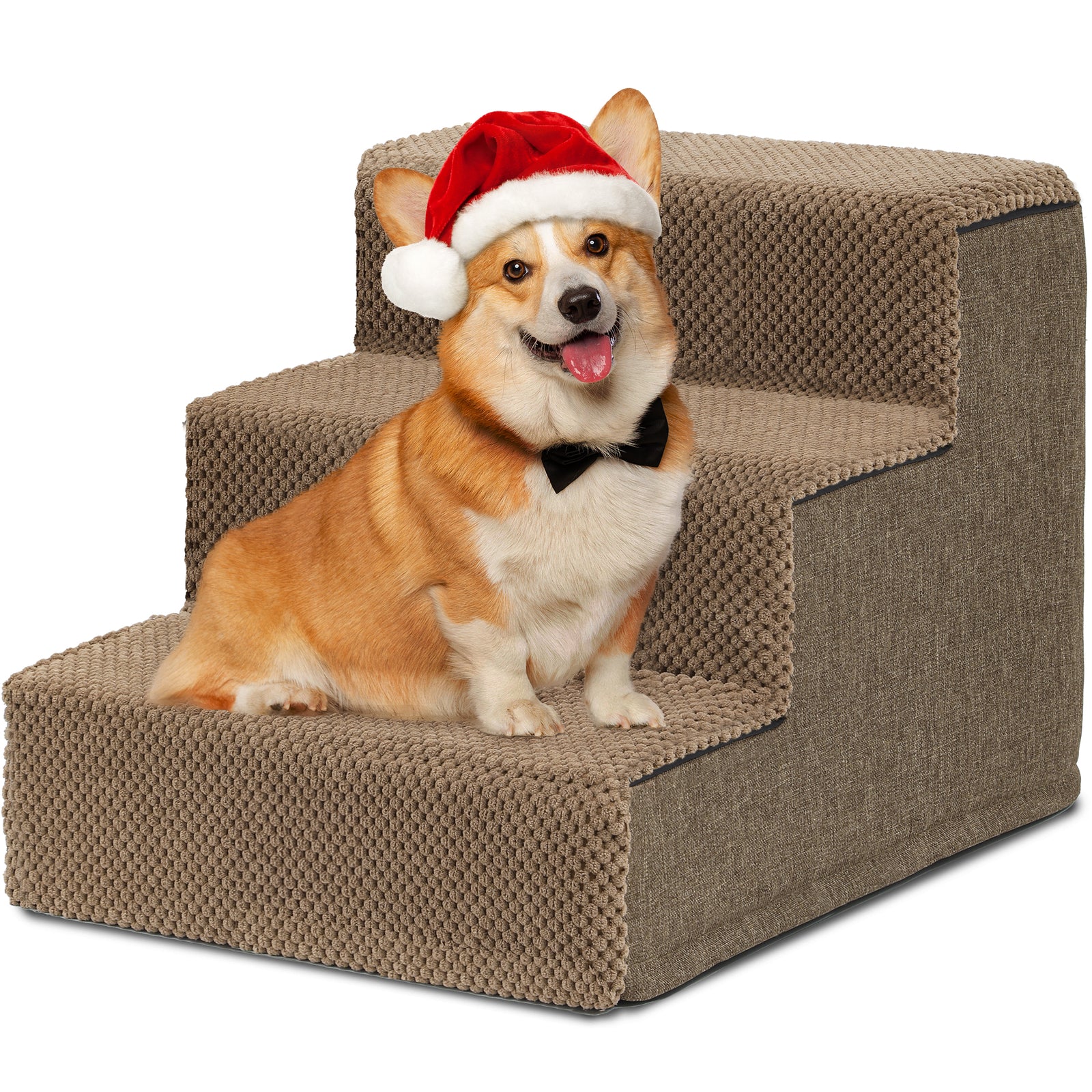 Small Dog Stairs Pet Stairs Pet Steps for Bed and Couch with Support Boards